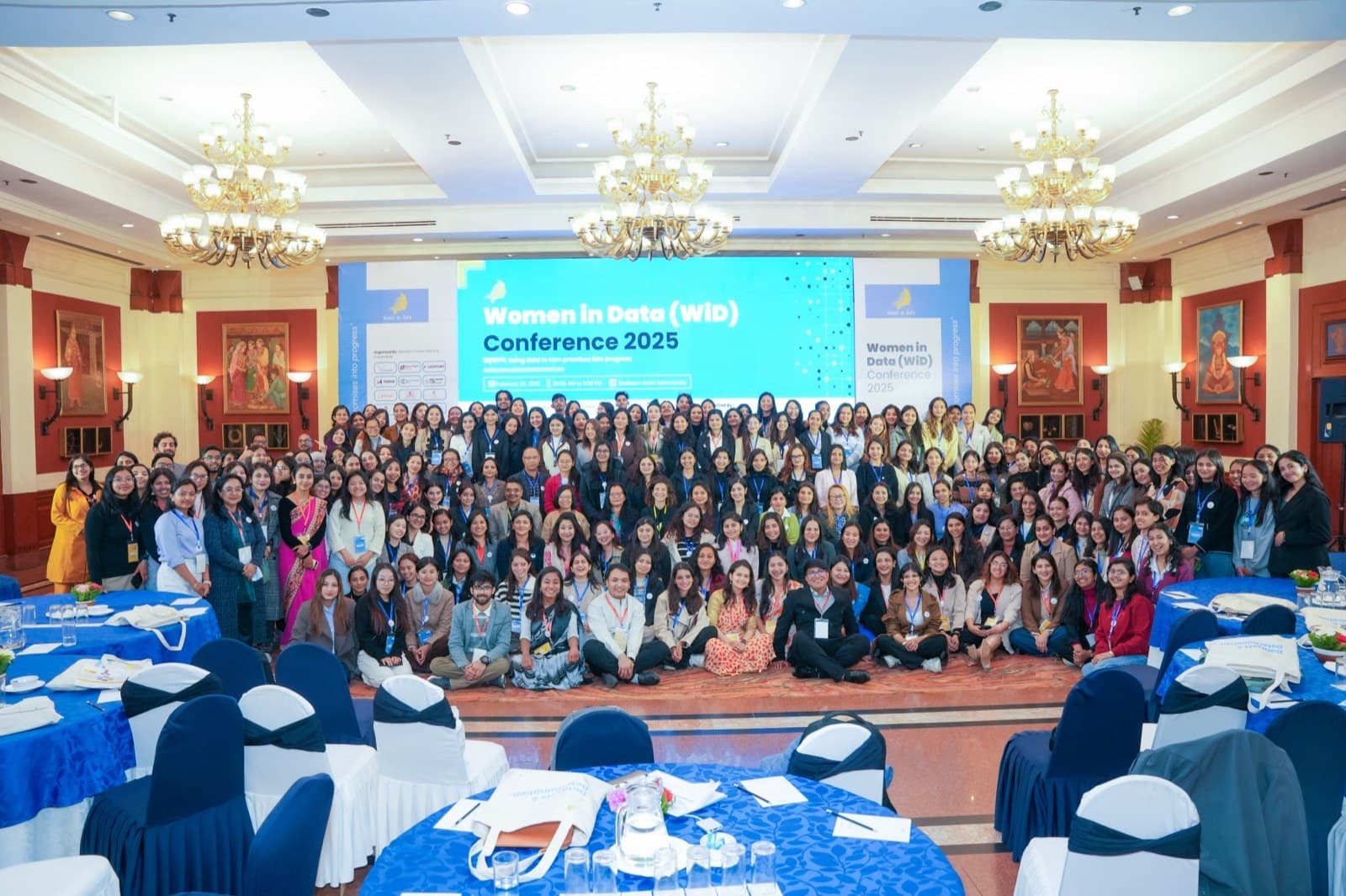 OKF Nepal community at the Women in Data Conference 2025