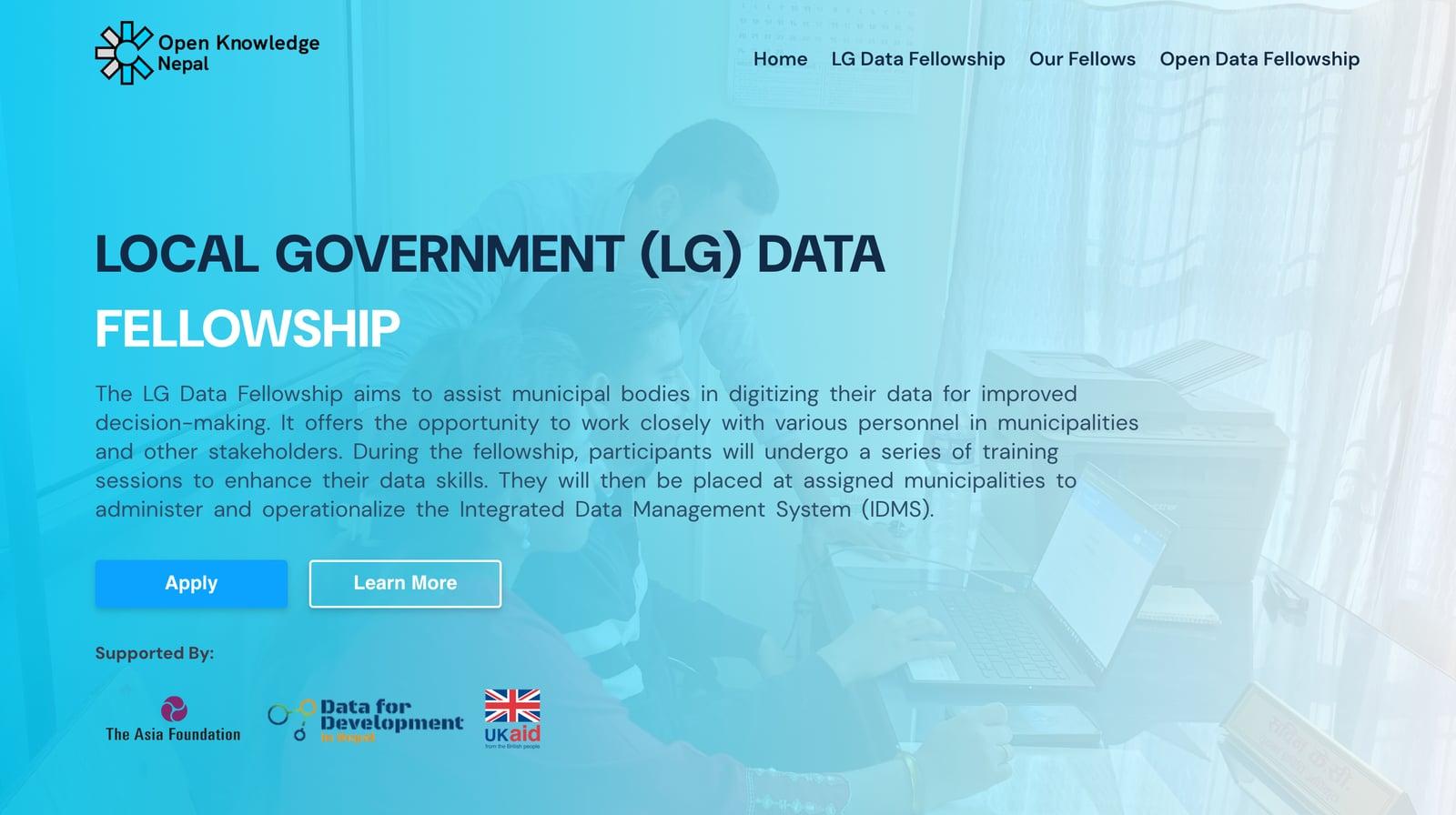 Local Government (LG) Data Fellowship