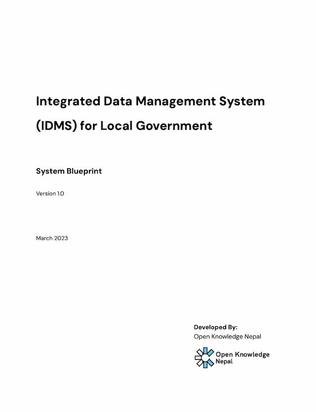 Integrated Data Management System - Blueprint