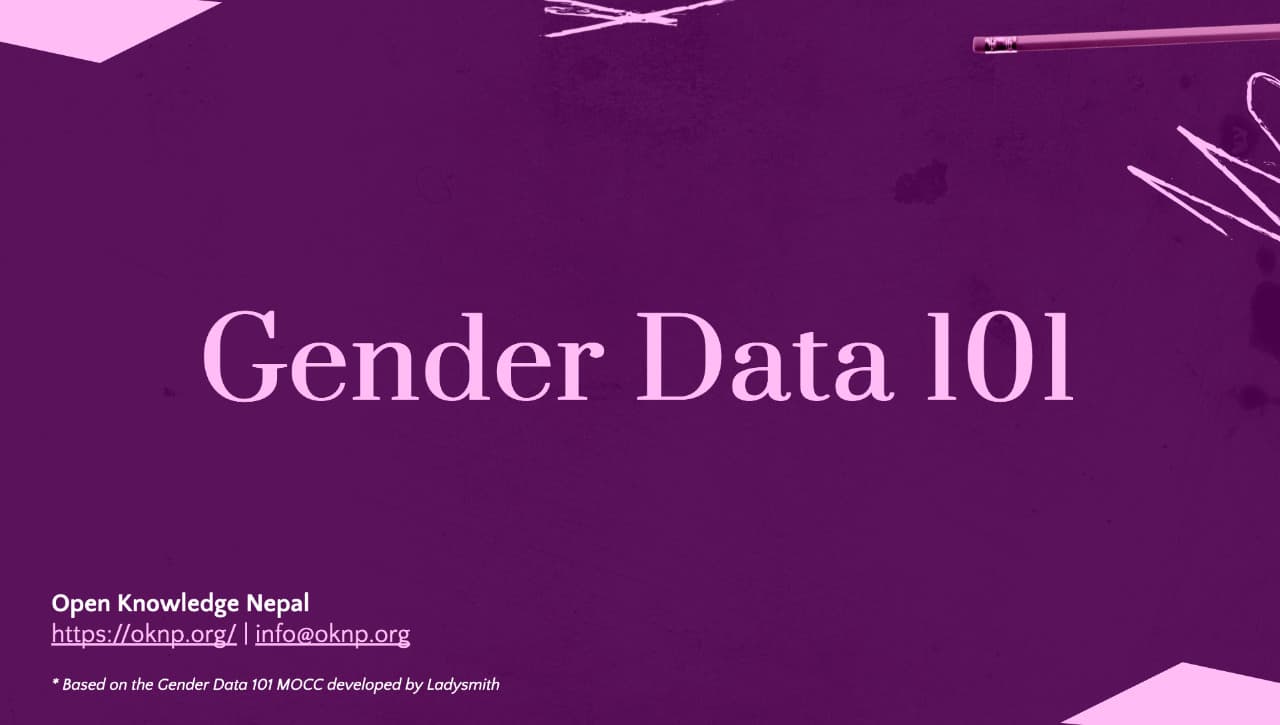 Gender Data 101 Bootcamp